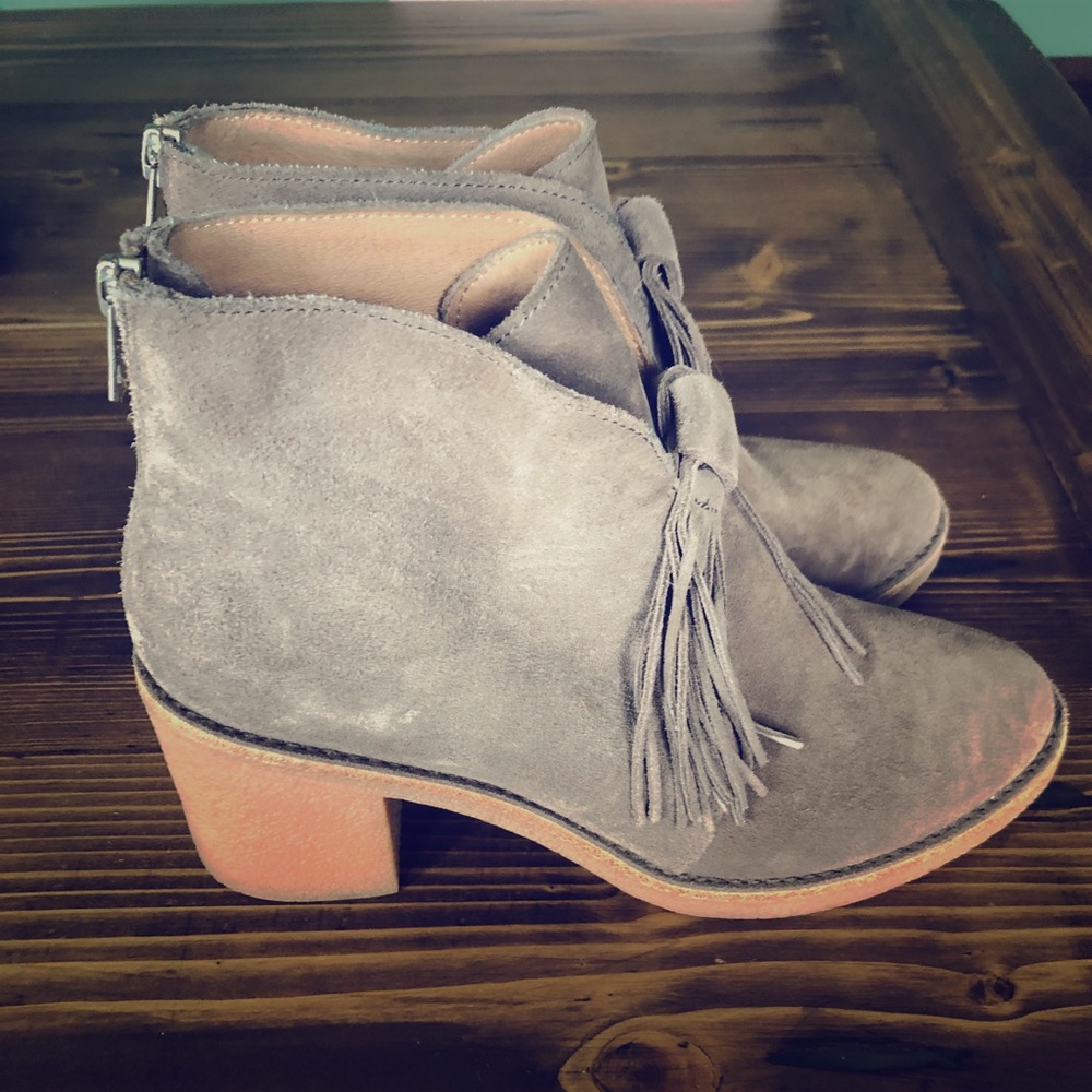 Ugg tan suede booties